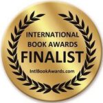 Gold medal badge for International Book Awards finalist.